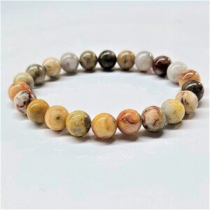 Crazy Agate n 8 mm Bracelet Unisex